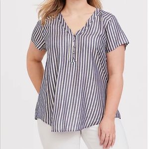 Torrid Gold Lurex Striped Top